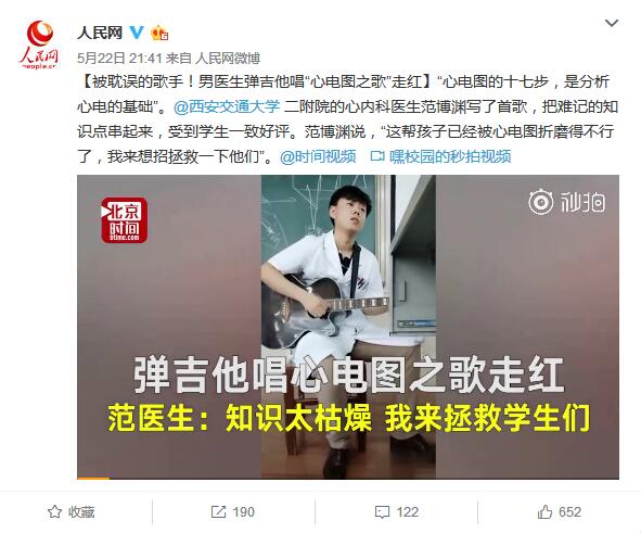 2018年5月22日 人民网：男医生弹吉他唱“心电图之歌”走红.jpg